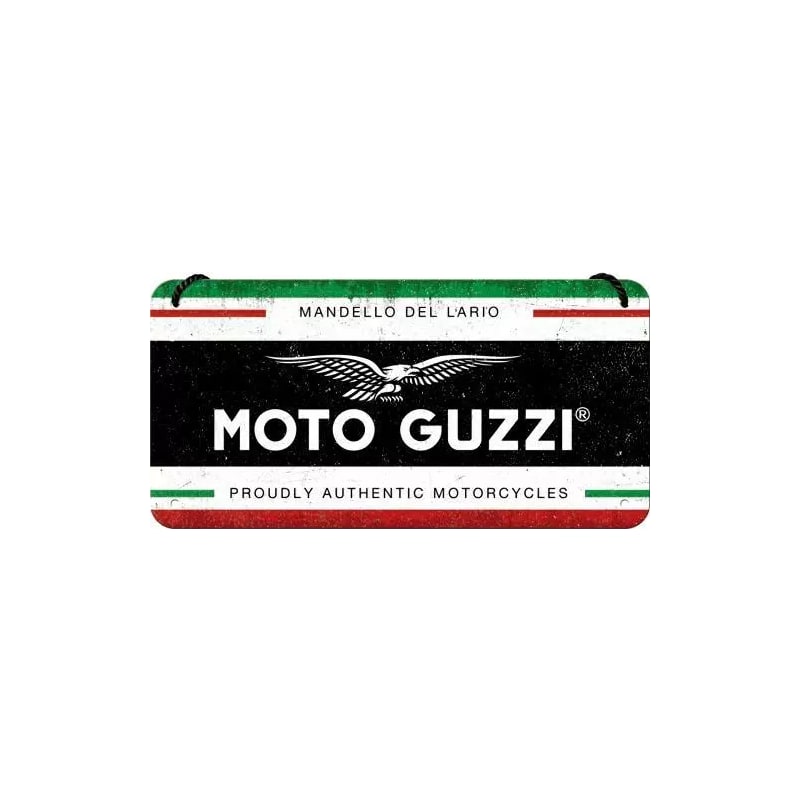 Zawieszka blaszana na ścianę 10x20cm Moto Guzzi Italian Motorcycle