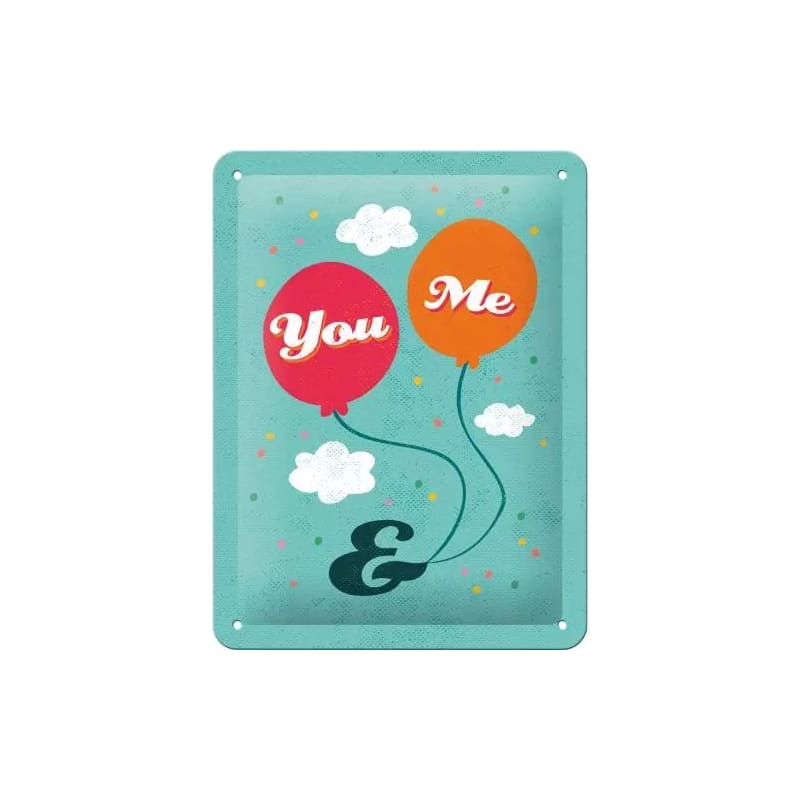 Plakat blaszany 15x20cm You and Me