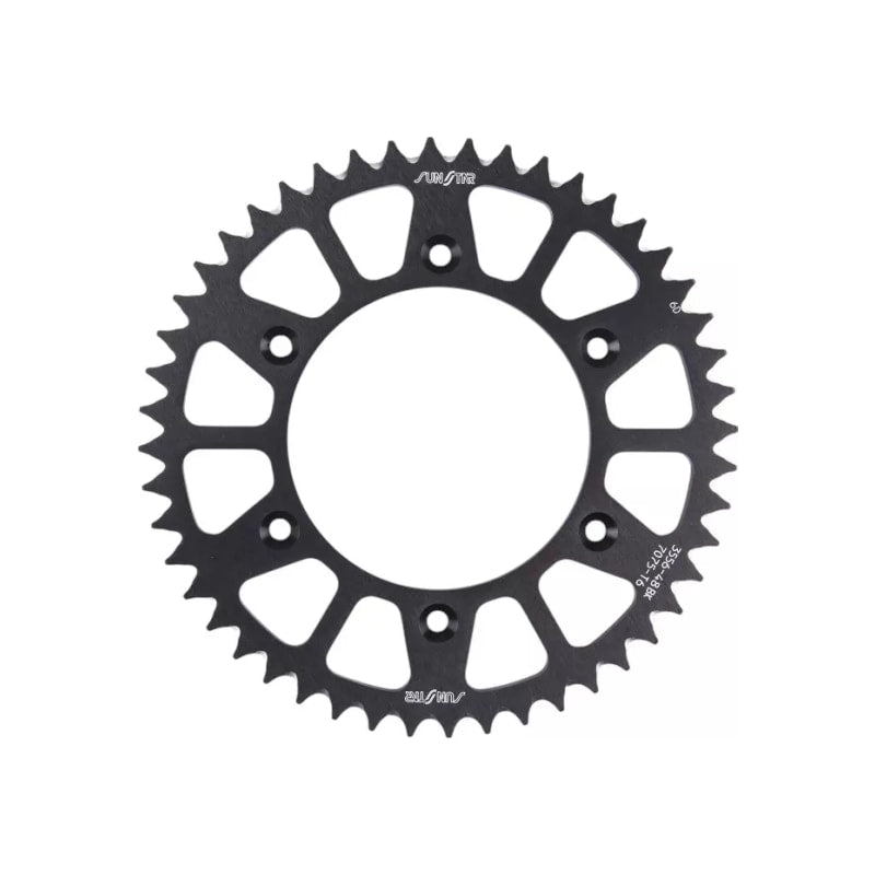 Zębatka tył aluminiowa Sunstar SUN5-3556-49BK 49z rozmiar 520 (JTR210.49) czarna