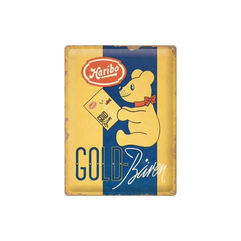 Plakat blaszany 30x40cm Haribo Goldbaren