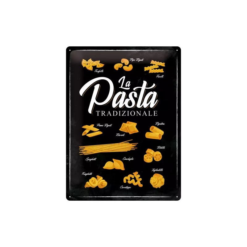 Plakat blaszany 30x40cm Pasta Tradizional