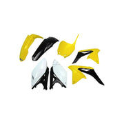 Komplet plastików UFO Suzuki RM-Z 250 żółty czarny biały