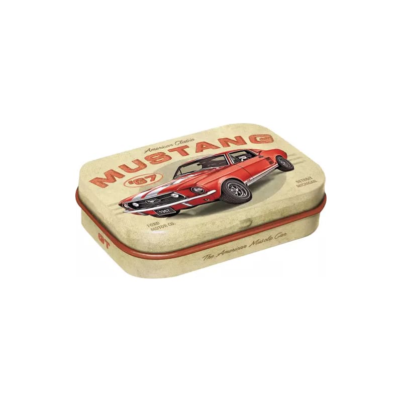 Pudełko miętówek Mintbox Ford Mustang GT 1967 Red