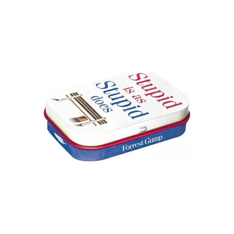 Pudełko miętówek Mintbox Forrest Gump - Stupid is asc stupid does