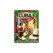 Plakat blaszany 15x20cm Cocktail Time Cuba