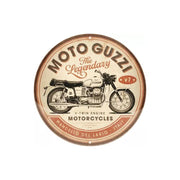 Tablica - plakat okrągły 35cm Moto Guzzi The Legendary