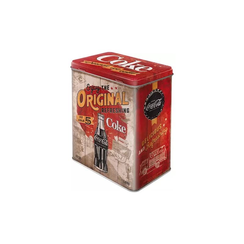 Puszka blaszana L Coca-cola orginal coke