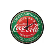 Zegar ścienny Coca-Cola green