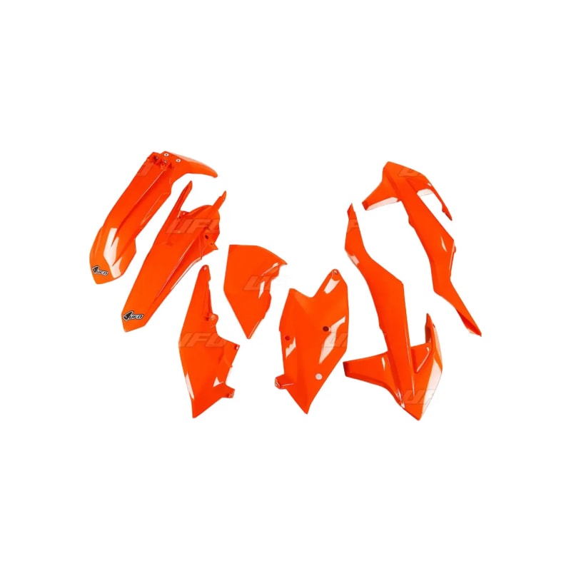 Komplet plastików UFO KTM EXC EXC-F 17-19 pomarańczowy Fluo