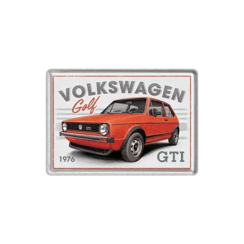 Pocztówka blaszana 14x10cm VW Golf – GTI