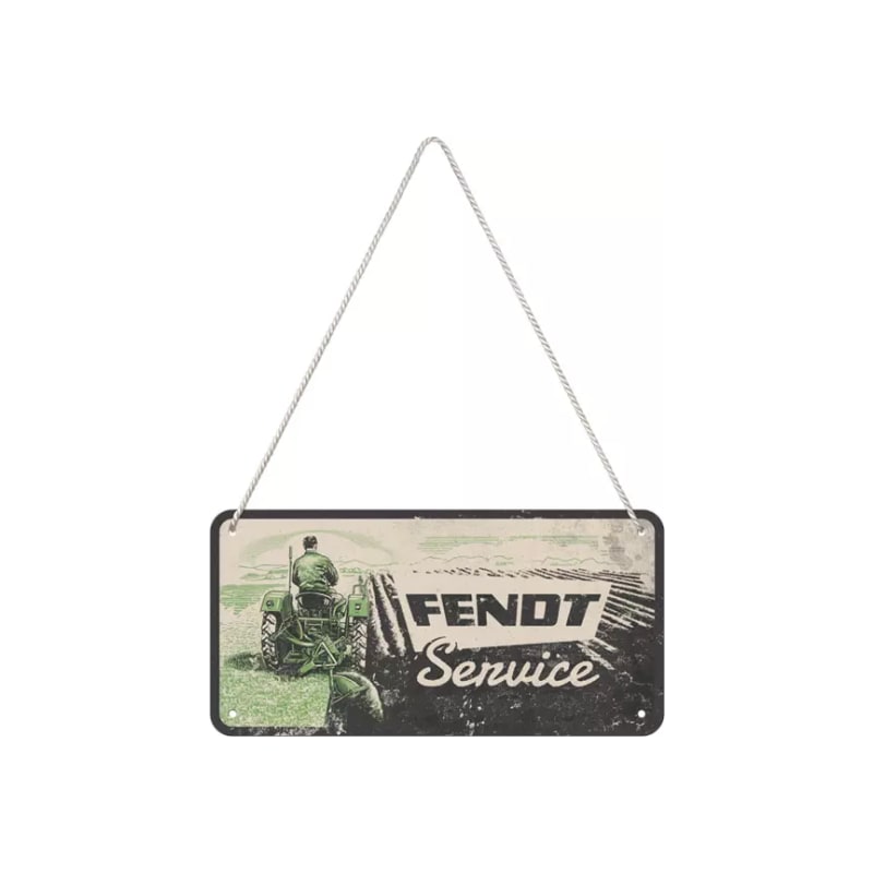 Zawieszka blaszana na ścianę 10x20cm Fendt Field Service
