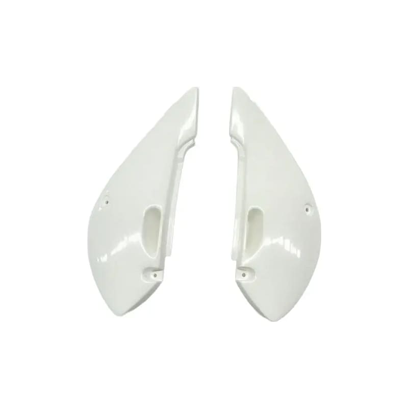 Komplet plastikowych osłon bocznych tylnych UFO Kawasaki KXF 250 09-12 białe