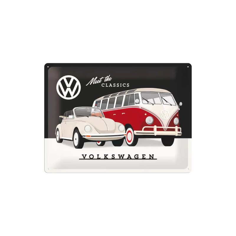 Plakat blaszany 30x40cm VW Meet The Classic