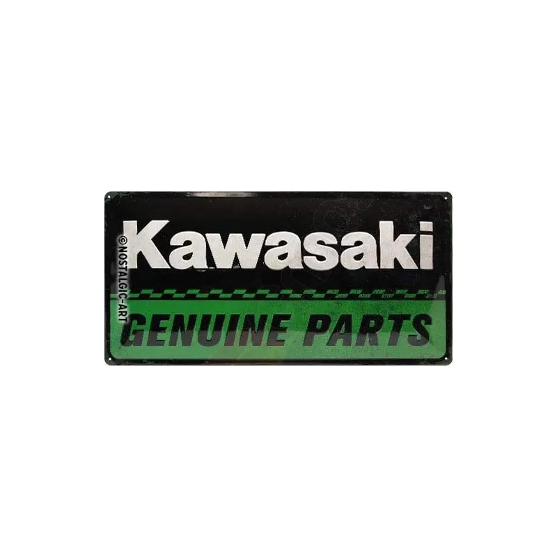 Plakat blaszany 25x50cm Kawasaki Genuine Parts