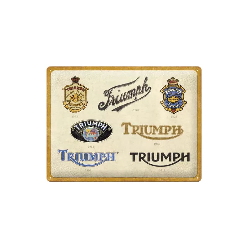 Plakat blaszany 30x40cm Triumph Logo Evolution