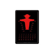 Metalowy kalendarz 14x10cm Ampelmann rot