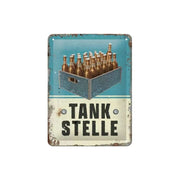 Plakat blaszany 15x20cm Tankestelle Bier