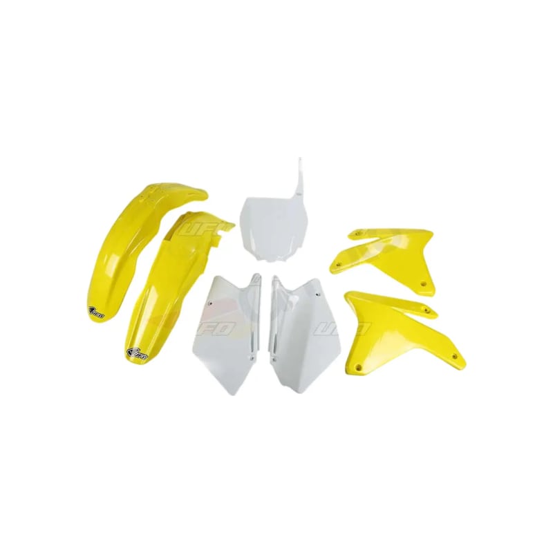 Komplet plastików UFO Suzuki RM-Z 450 żółty biały