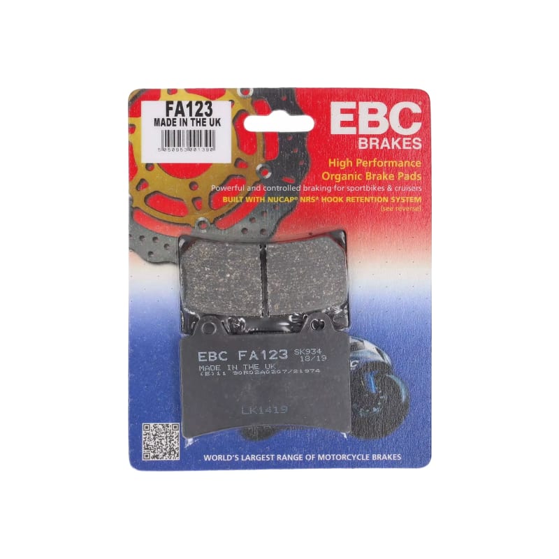 Klocki hamulcowe EBC FA 123 (2 szt.)