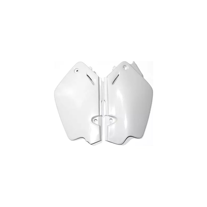 Komplet plastikowych osłon bocznych tylnych UFO Honda CR 80 96-02 białe