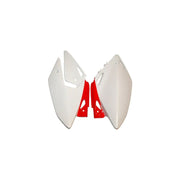 Komplet plastikowych osłon bocznych tylnych UFO Honda CRF 250X 04-17 OEM (białe czerwone)