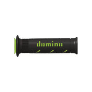 Manetki kierownicy Domino A250 Road czarny zielony 22mm 125mm otwarte