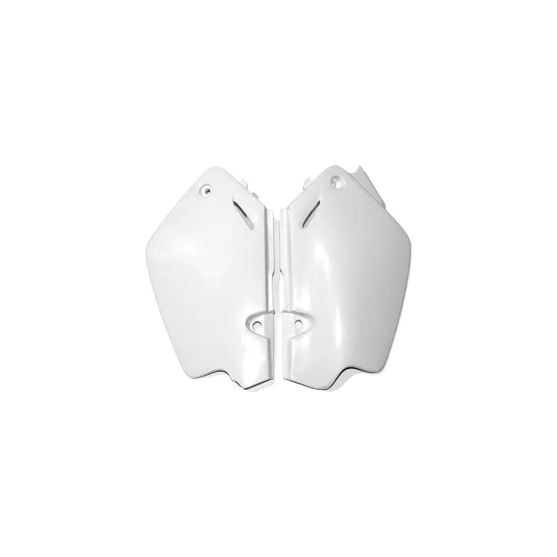 Komplet plastikowych osłon bocznych tylnych UFO Honda CR 125 91-92 CR 250 90-91 CR 500 91-01 białe