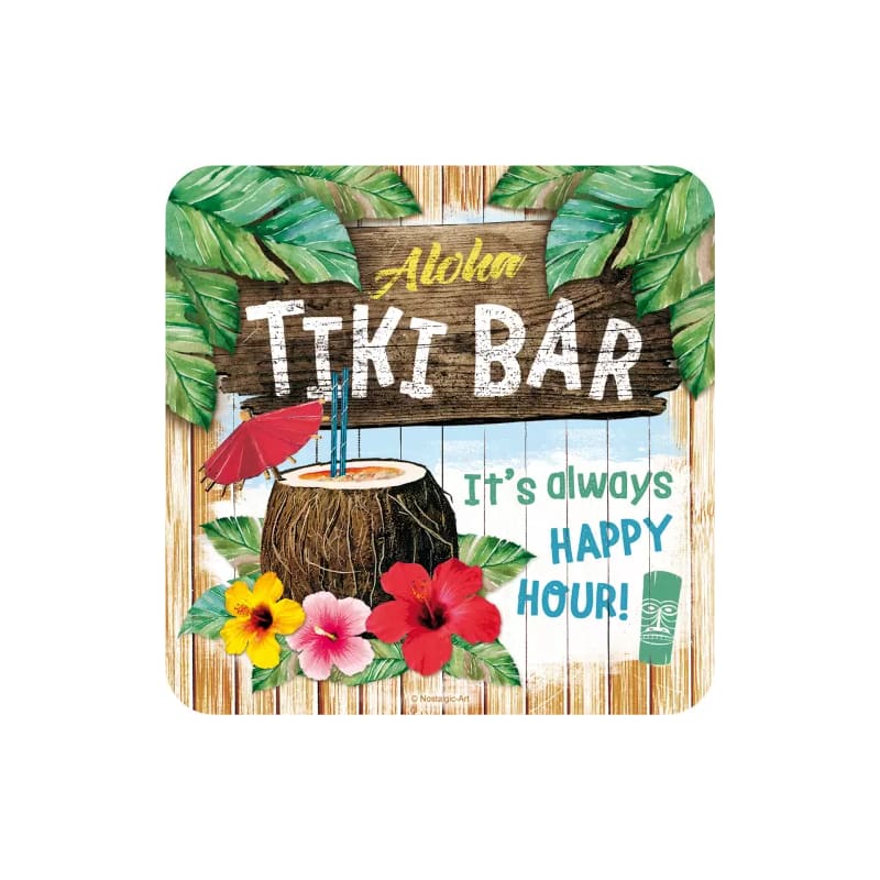 Podstawka pod szklankę korkowo-metalowa Tiki Bar
