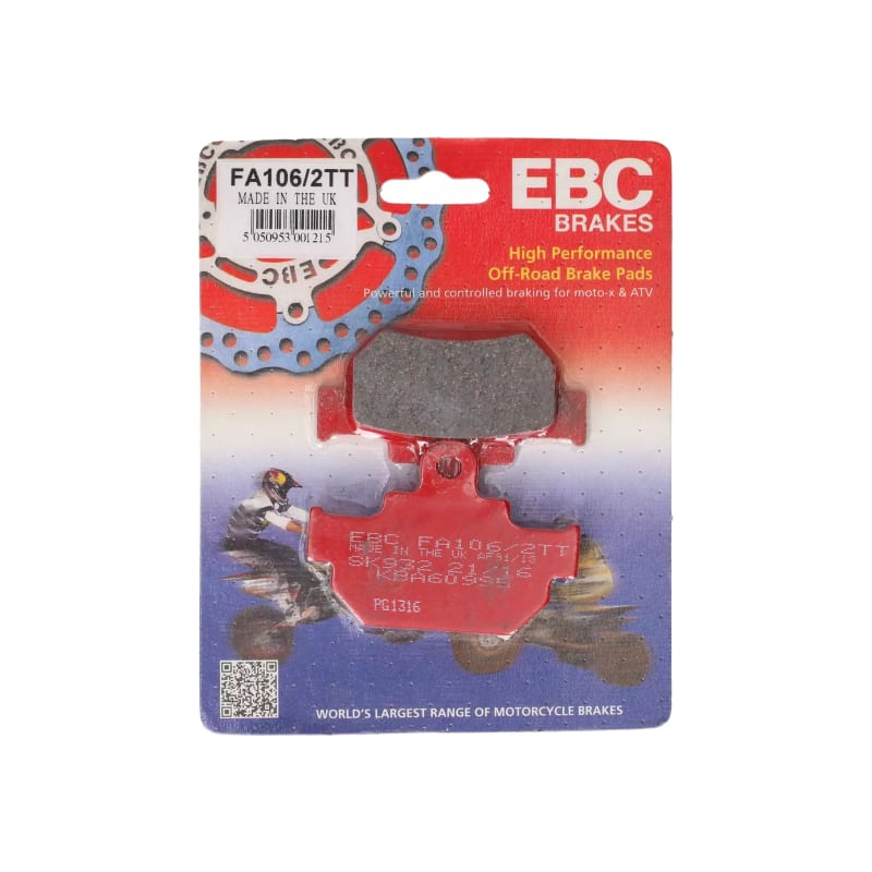 Klocki hamulcowe EBC FA 106/2 TT (2 szt.)
