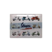 Plakat blaszany 30x40cm Vespa Model Chart
