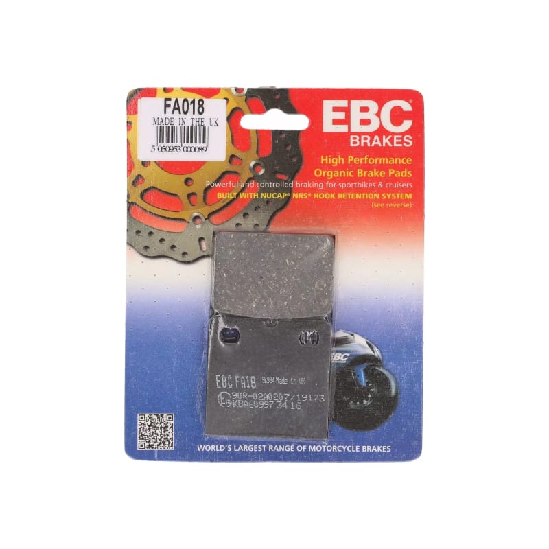 Klocki hamulcowe EBC FA 018 (2 szt.)