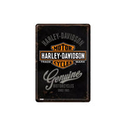Pocztówka blaszana 14x10cm 3 pasuje do Harley Davidson