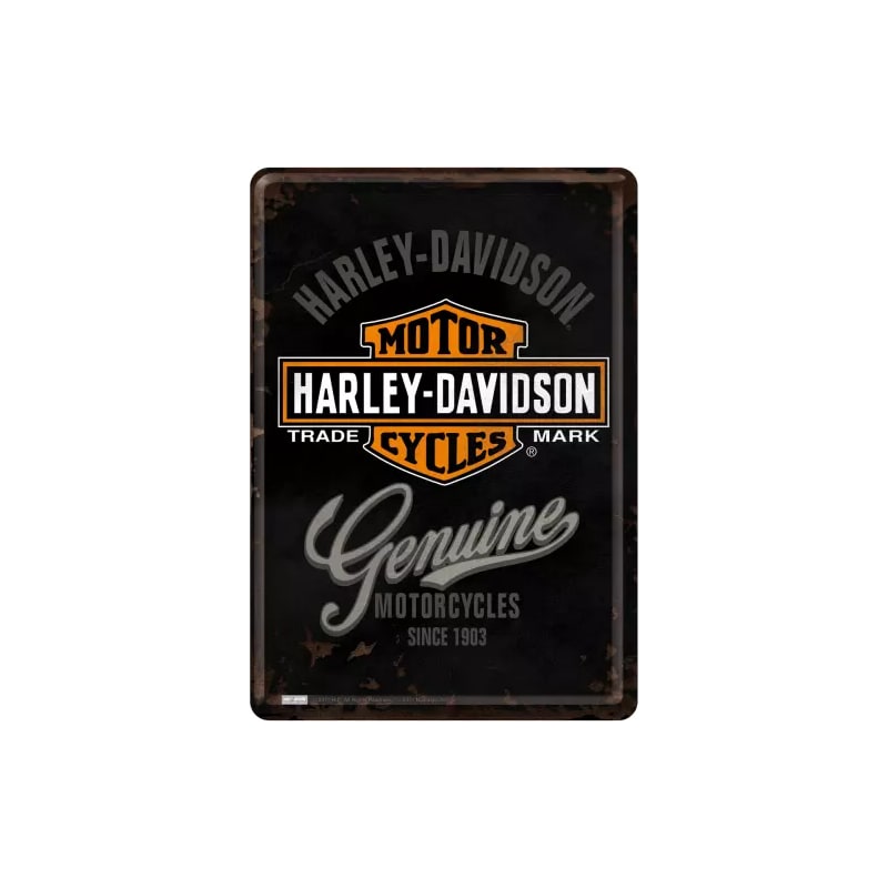 Pocztówka blaszana 14x10cm 3 pasuje do Harley Davidson