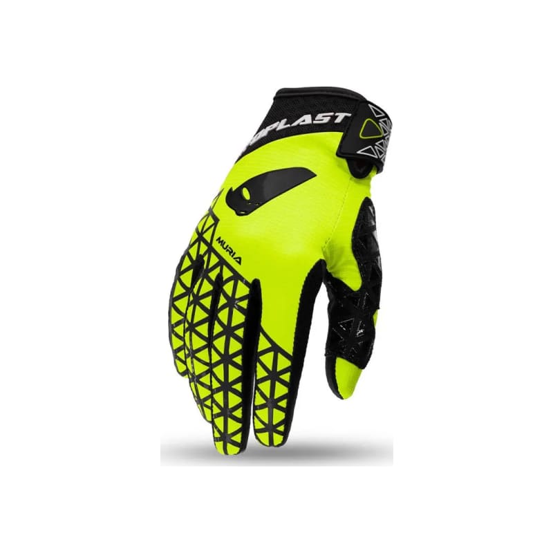 Rękawice motocyklowe cross enduro UFO Muria żółty fluo czarny XL
