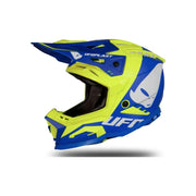 Kask motocyklowy cross enduro UFO Echus niebieski żółty fluo S ECE 22R06
