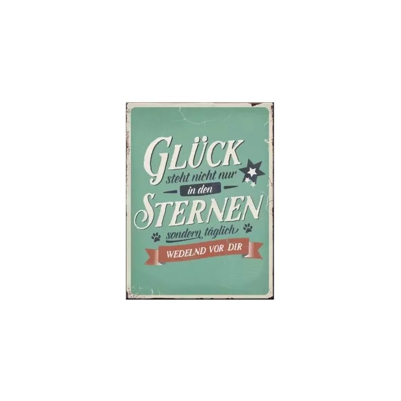 Magnes na lodówkę 6x8cm PfotenSchild-Gluck Sterne