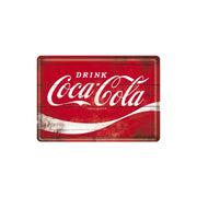 Pocztówka blaszana 14x10cm Coca-Cola-Log