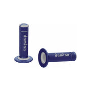 Manetki kierownicy Domino A190 Offroad X-treme niebieski szary 22mm 120/123mm zamknięte