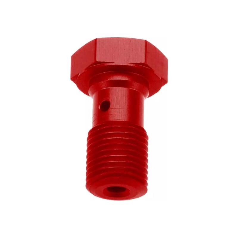 Śruba do przewodów hamulcowych TRW Lucas MCH911RM 10X1.00 brembo kolor czerwony