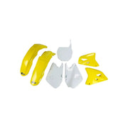 Komplet plastików UFO Suzuki RM 125 01-21 RM 250 01-21 OEM żółty biały