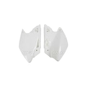 Komplet plastikowych osłon bocznych tylnych UFO Kawasaki KXF 250 06-08 białe KX