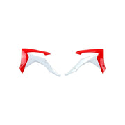 Osłony chłodnicy UFO Honda CRF 250R 14-17 CRF 450R 13-16 OEM białe czerwone