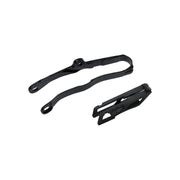 Zestaw UFO ślizg i prowadnica Kawasaki KXF 250 21 KXF 450 19-21 czarny