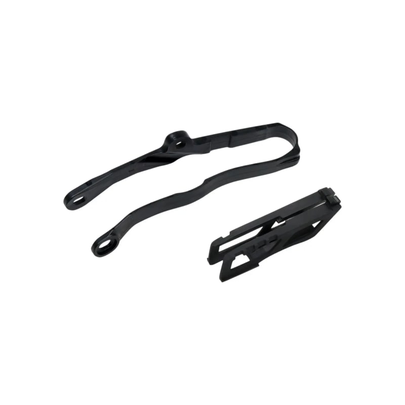 Zestaw UFO ślizg i prowadnica Kawasaki KXF 250 21 KXF 450 19-21 czarny