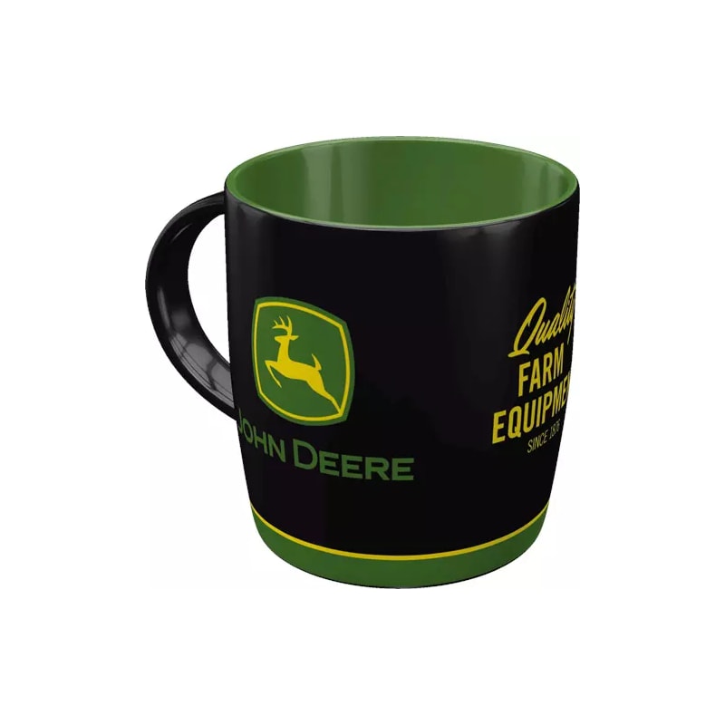 Kubek ceramiczny John Deere Logo Black