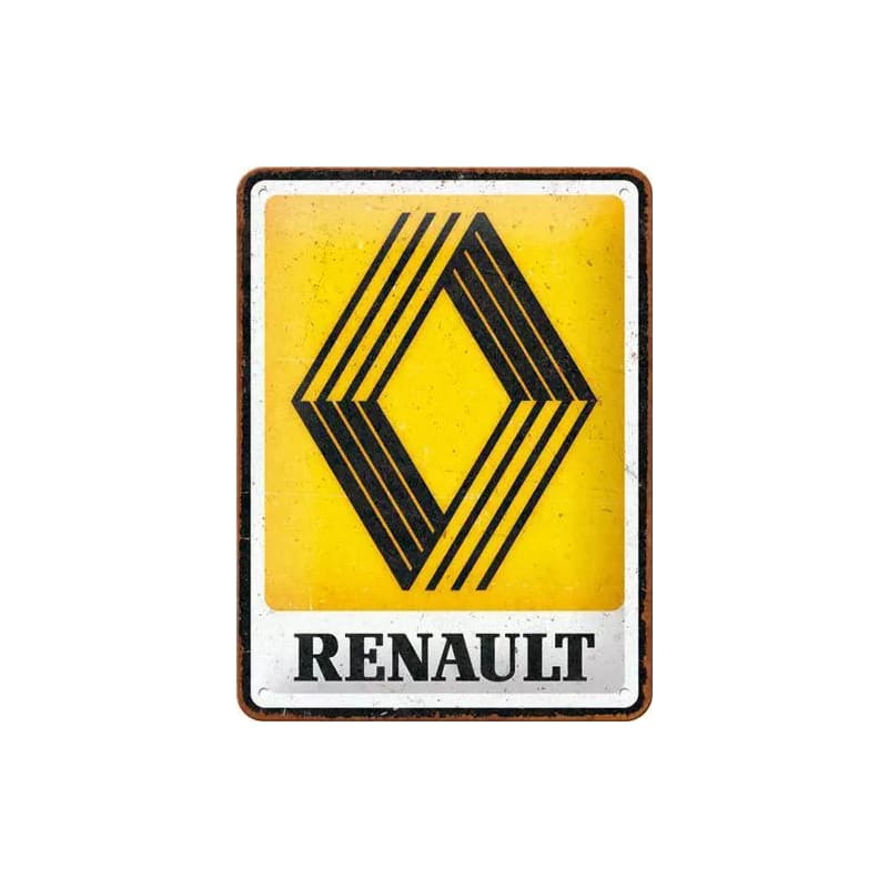 Plakat blaszany 15x20cm Renault Logo 1972