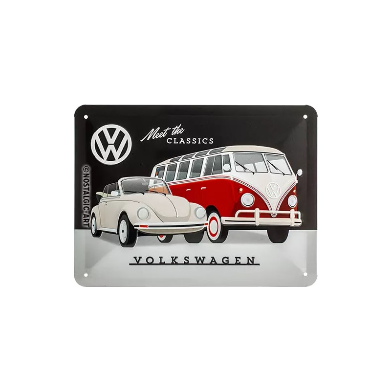 Plakat blaszany 15x20cm VW-Meet the Class