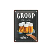 Plakat blaszany 15x20cm Group Therapy