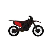 Komplet plastikowych osłon bocznych tylnych UFO Honda CRF 250R 450R czerwony