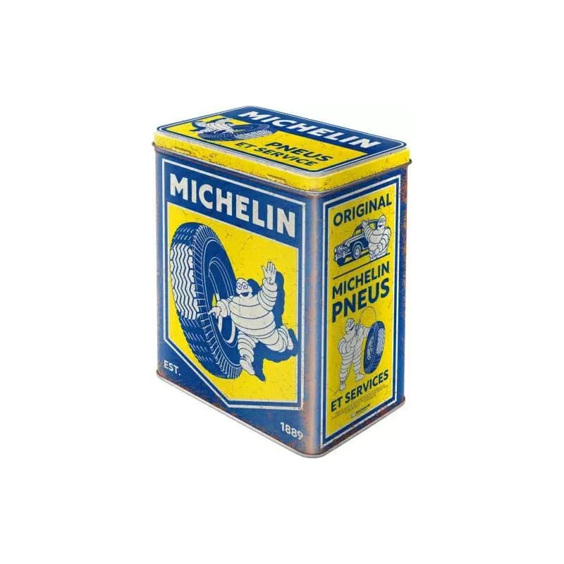 Puszka blaszana L Michelin Vintage